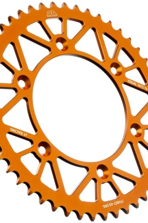JT SPROCKETS - REAR RACELITE ALU 49T ORANGE - Sprockets - 520 Aanbieding
